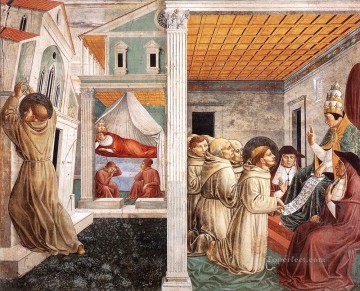  wall Canvas - Scenes from the Life of St Francis Scene 5north wall Benozzo Gozzoli